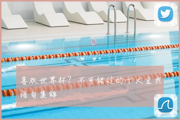喜欢世界杯？不可错过的十大金典语句集锦