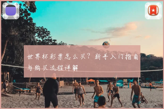 世界杯彩票怎么买？新手入门指南与购买流程详解