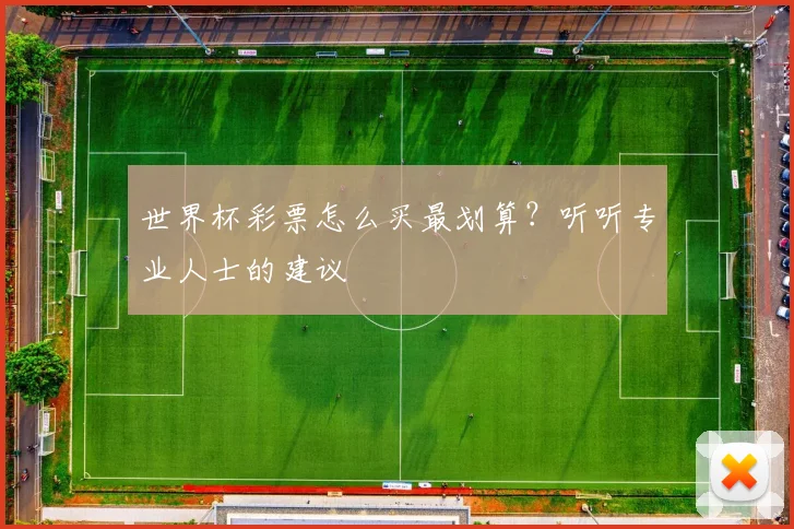 世界杯彩票怎么买最划算？听听专业人士的建议
