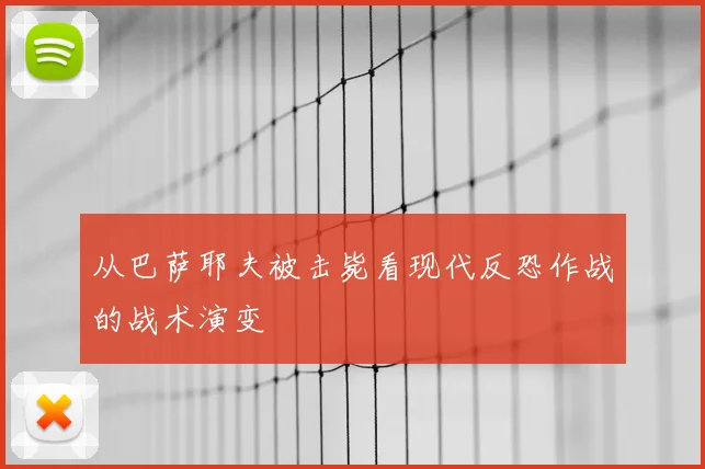 从巴萨耶夫被击毙看现代反恐作战的战术演变