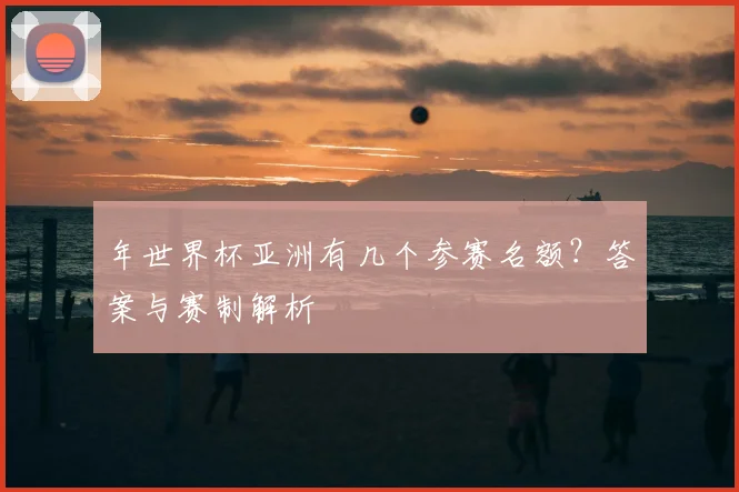 年世界杯亚洲有几个参赛名额？答案与赛制解析